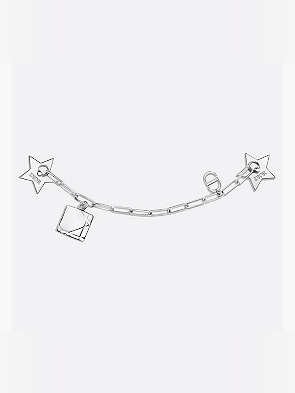 Dior Silver-Tone phone chain accessory Charm